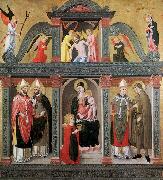DOMENICO DA TOLMEZZO St Lucy Altarpiece (Pala di S. Lucia) eth oil painting artist